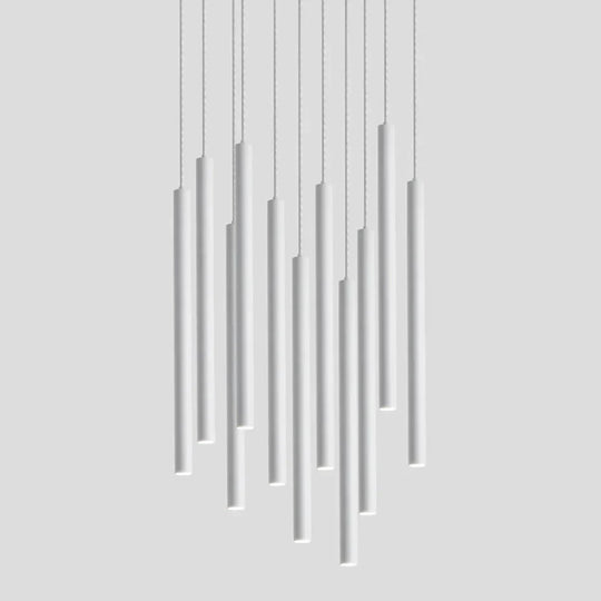 Black Industrial Pendant Lights Long Tube Hanging Lamp For Living Room Home Light Fixtures Decor