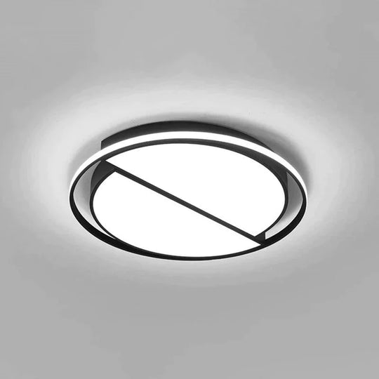 Modern Round Iron Living Room Chandelier Fixtures Led Lustre Bedroom Restaurant Dimmable