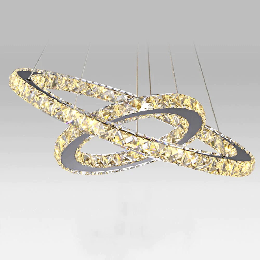 30/40/50 Cm Led Pendant Lights Modern Crystal Lamp For Living Room Restaurant Hanging