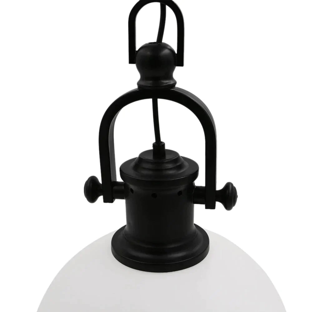White Artistic Metal Pendant Light Loft Vintage Industrial Style Lamp Adjustable Hanging For Room