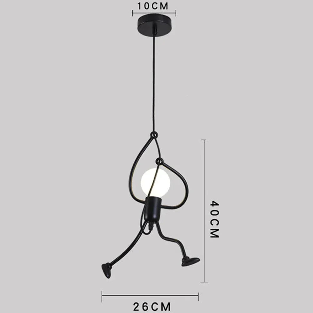Creative Art Iron Led Pendant Lamp Living Room Bedroom Aisle Corridor Lighting Cord Adjustable