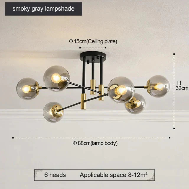 Copper Pendant Light Living Room Brass Lamps Dining Kitchen Fixture Modern Lights Bedroom Lighting