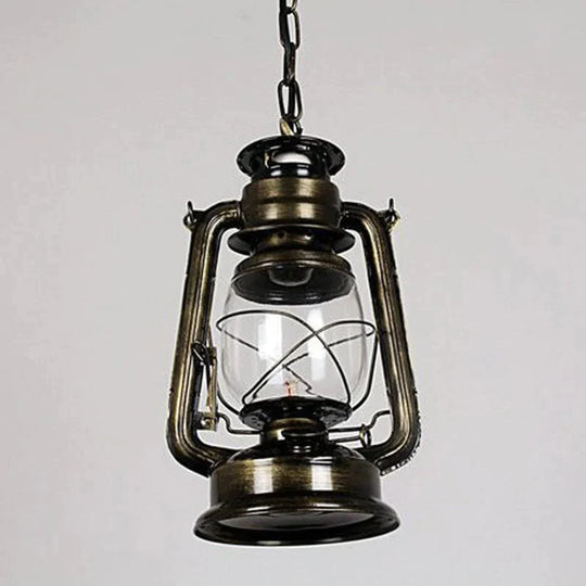 Retro Vintage Lantern Kerosene Pendant Lamp E27 Lights Loft Restaurant Master Bedroom Dining/Living