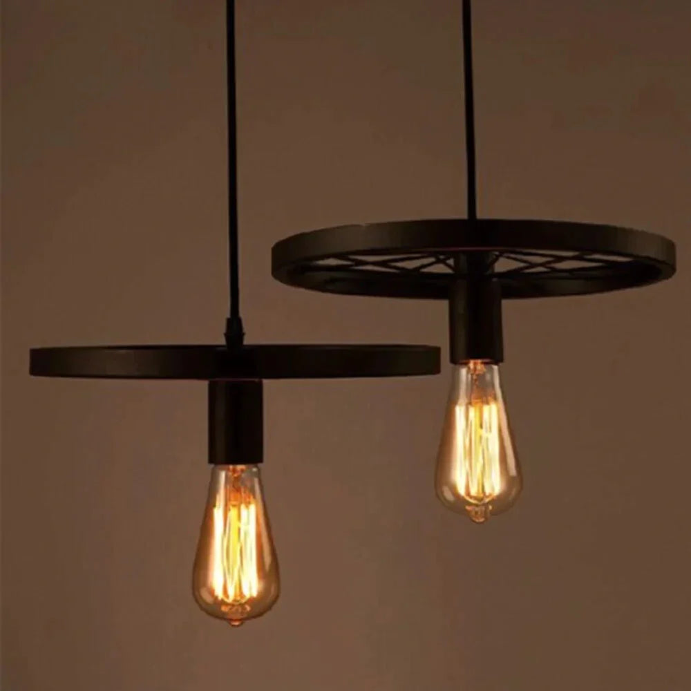Retro Loft Style Vitnage Industrial Lighting Pendant Lights Fixtures Edison Water Pipe Lamp