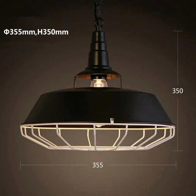 Vintage Loft Pendant Lights Single Head Pot Droplight Metal Industrial Hanging Lamp Dining Room