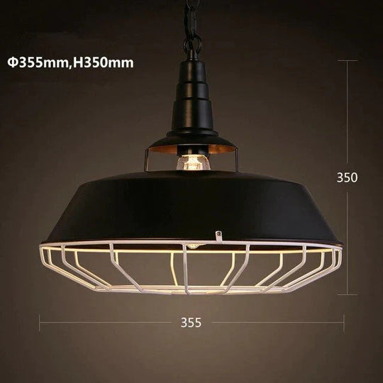 Vintage Loft Pendant Lights Single Head Pot Droplight Metal Industrial Hanging Lamp Dining Room