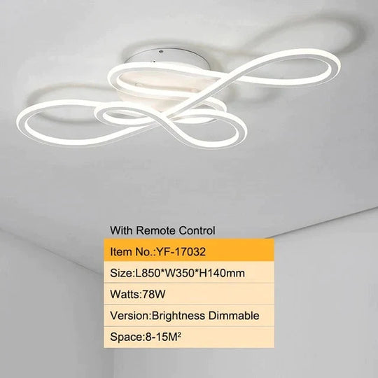 Double Glow Modern Led Ceiling Lights For Living Room Bedroom Lamparas De Techo Dimming Lamp