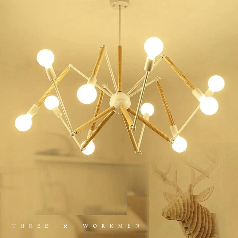 Pendant Lights Industrial Hanging Spider Light Modern Lamp Adjustable Nordic Retro Living Room Loft