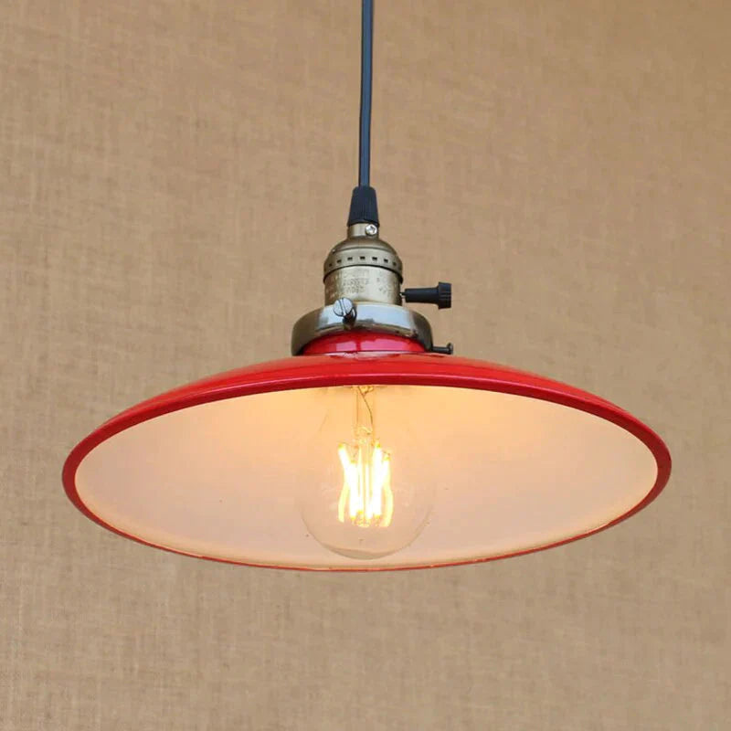 Vintage Hanging Light Modern Led Colorful Iron Pendant Lamp American Loft Style Bar/Restaurant