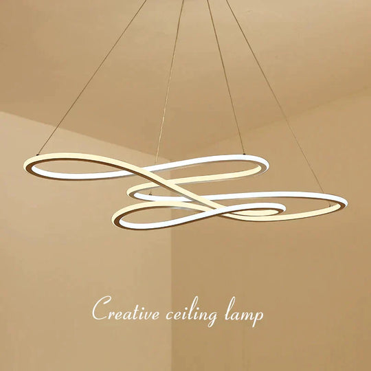 Double Glow Modern Led Pendant Light For Kitchen Dining Living Room Suspension Luminaire Hanging
