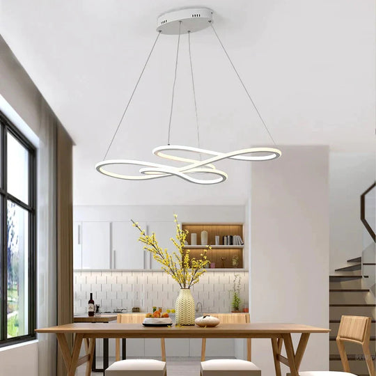 Double Glow Modern Led Pendant Light For Kitchen Dining Living Room Suspension Luminaire Hanging