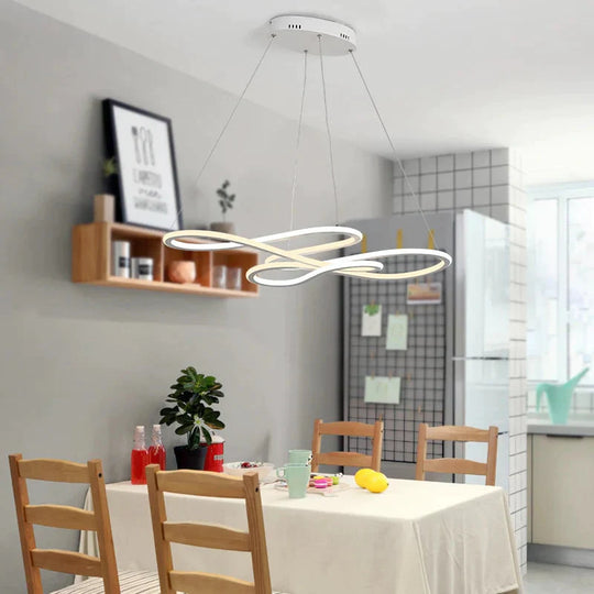 Double Glow Modern Led Pendant Light For Kitchen Dining Living Room Suspension Luminaire Hanging