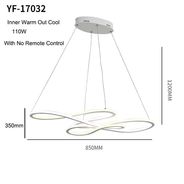 Double Glow Modern Led Pendant Light For Kitchen Dining Living Room Suspension Luminaire Hanging