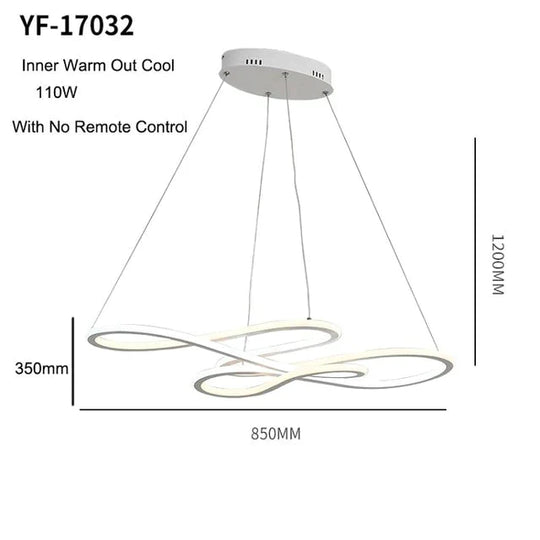 Double Glow Modern Led Pendant Light For Kitchen Dining Living Room Suspension Luminaire Hanging