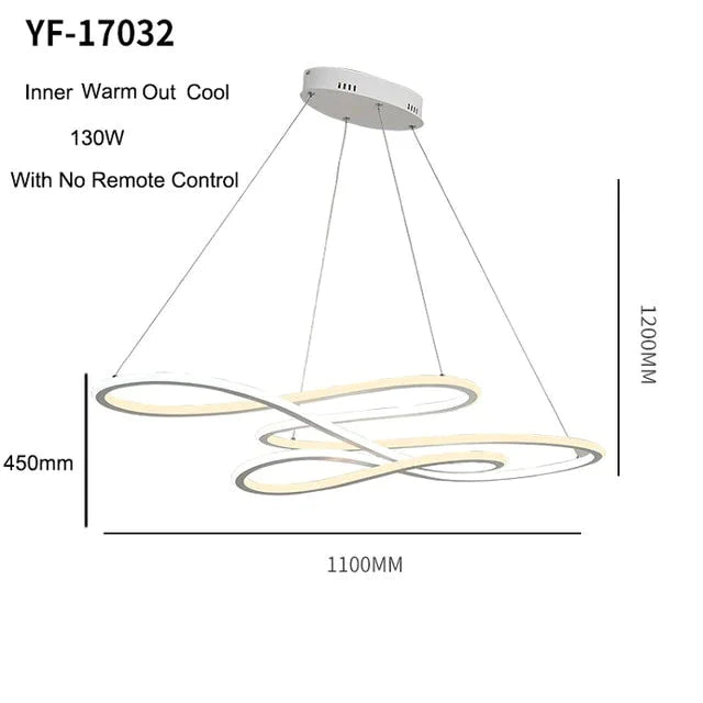 Double Glow Modern Led Pendant Light For Kitchen Dining Living Room Suspension Luminaire Hanging