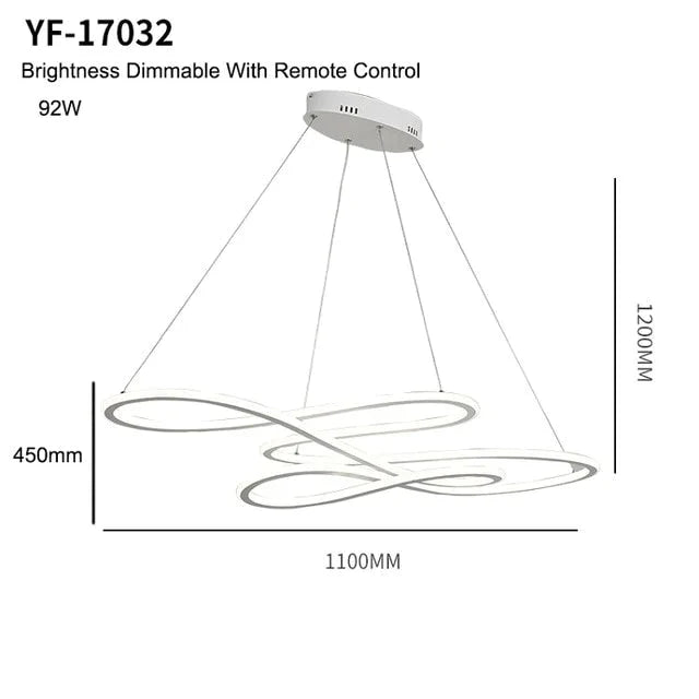 Double Glow Modern Led Pendant Light For Kitchen Dining Living Room Suspension Luminaire Hanging