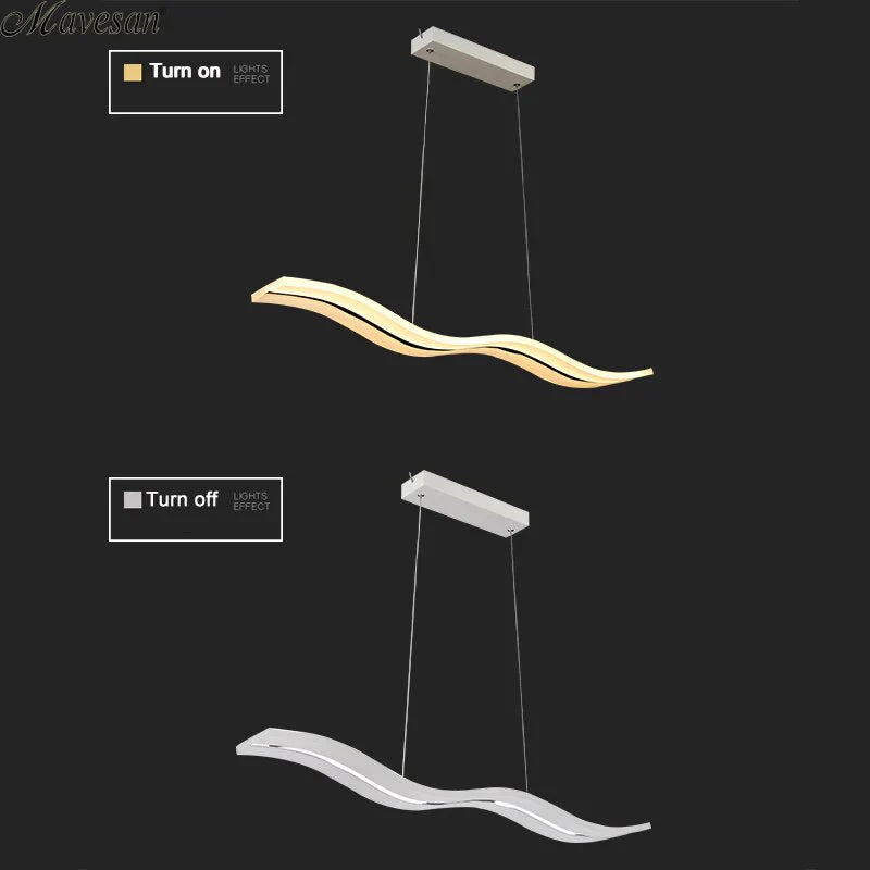 Creative Pendant Lights Led Modern Coffe Bar Acrylic + Metal Suspension Hanging Ceiling Lamp For