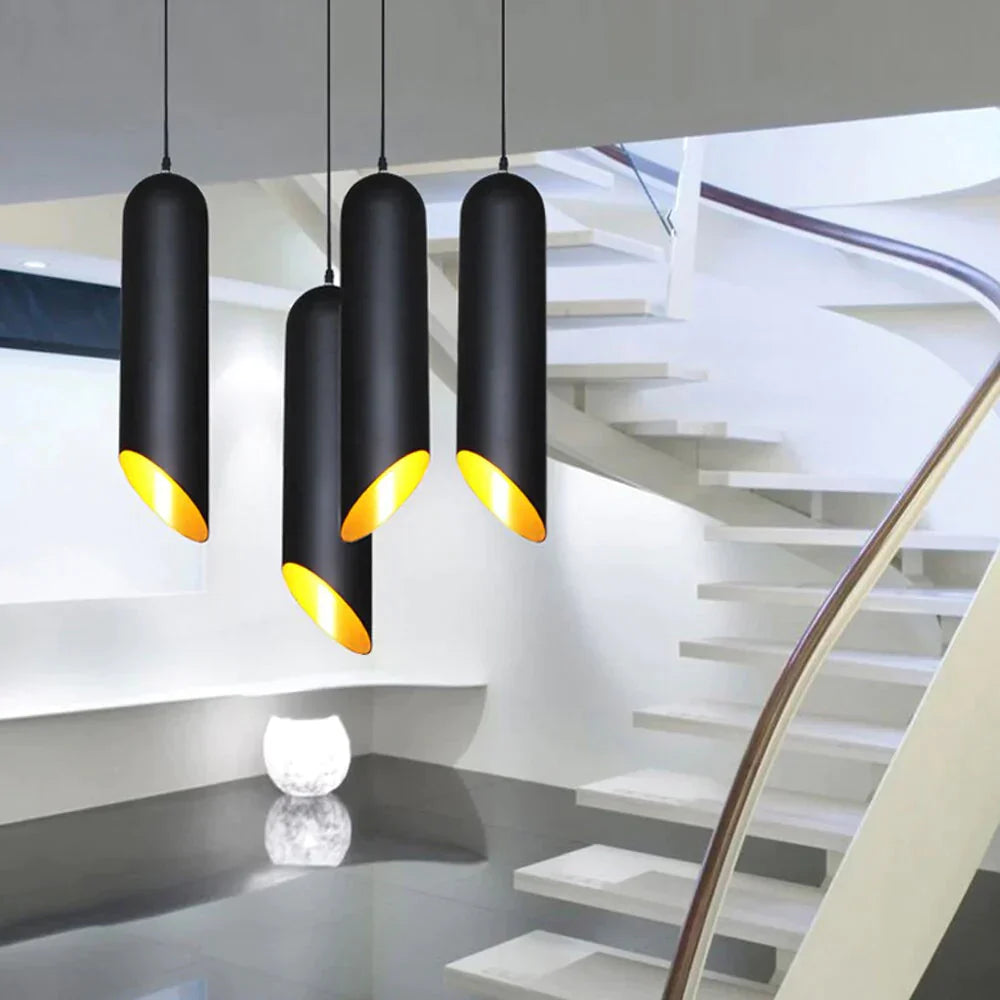 North Pendant Light Vintage Industrial Handlamp Dining Room Hanging Lamps E27 Suspension Luminaria