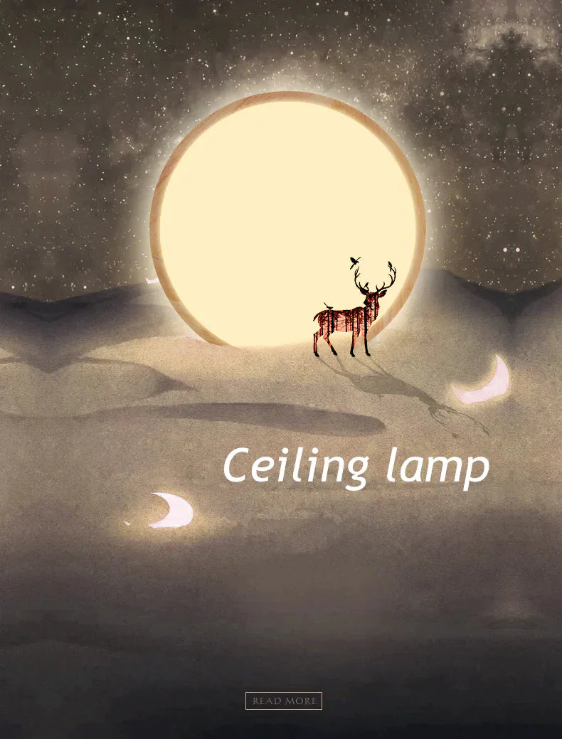 Led Ceiling Light Modern Lamp Panel Living Room Round Lighting Fixture Remote Control