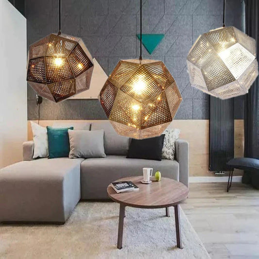 Industrial Football Shape Pendant Light Led E27 Loft Vintage Hanging Lamp With 3 Colors For Parlor