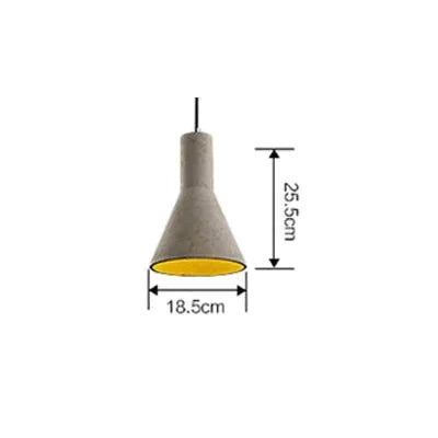 Vintage Art Deco Cement Engraved Hanging Pendant Lamp E27 Led Light With Switch Lighting Fixture
