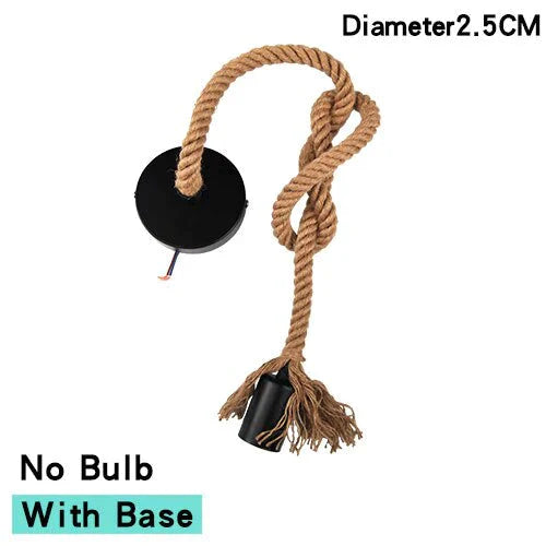 Retro Rope Pendant Light Lamp Loft Vintage Personality Industrial 18Mm 25Mm E27 Edison Bulb