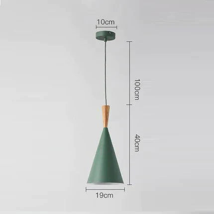 Slope Indoor Lighting Slope Pendant Lights Wood And Aluminum Lamp Restaurant Bar Coffee Dining Room