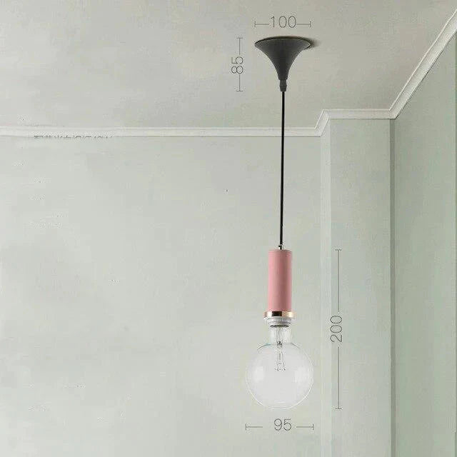 Nordic Personality Creative Restaurant Lamp Solid Wood Three Single Head Small Chandelier Modern