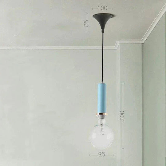 Nordic Personality Creative Restaurant Lamp Solid Wood Three Single Head Small Chandelier Modern