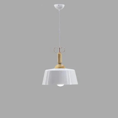 Fashion Indoor Lighting Pendant Lights Wood And Aluminum Lamp Restaurant Bar Coffee Dining Room Led