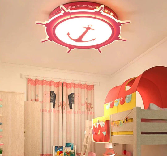 Modern Led Ceiling Chandelier For Bedroom Study Room Children Kids Rom Home Deco White/Pink/Blue