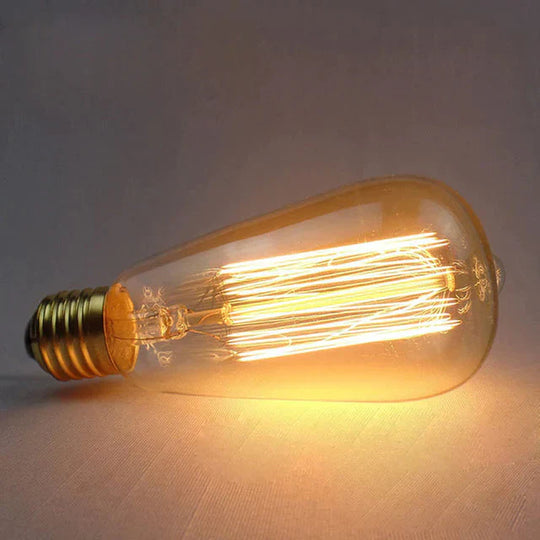 Vintage Glass Pendant Lights Loft Hang Lamp Smoky Grey Hanging Light