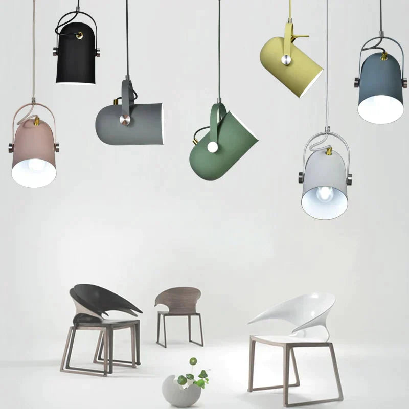 Nordic Minimalism Droplight Angle Adjustable E27 Small Pendant Lights