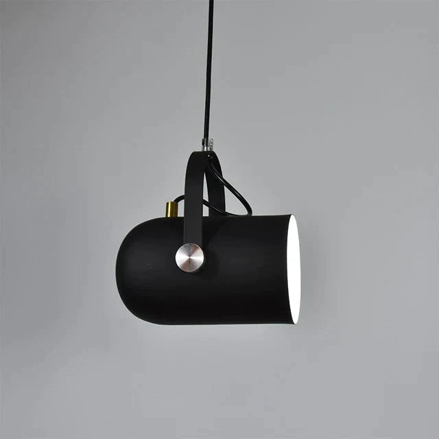 Nordic Minimalism Droplight Angle Adjustable E27 Small Pendant Lights Black / Power Cord