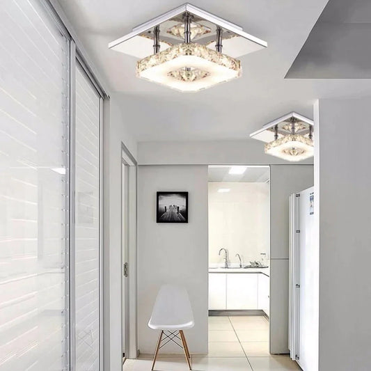 12W Ceiling Lamp Crystal Led Bulb Base High Light Transmittance Cool White/Warm White Modern