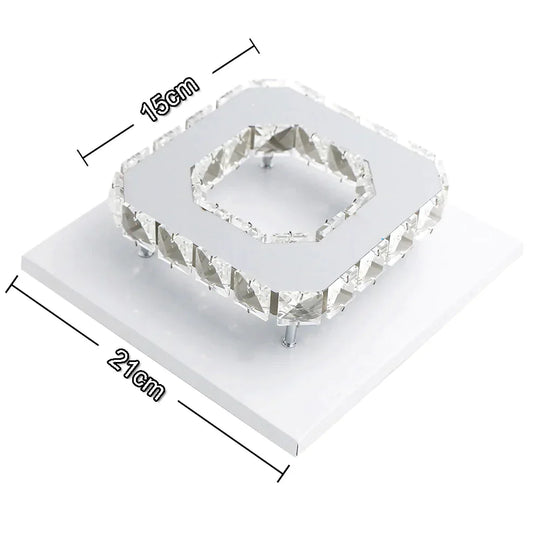 12W Ceiling Lamp Crystal Led Bulb Base High Light Transmittance Cool White/Warm White Modern Pendant