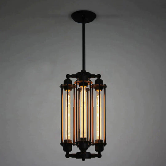 Retro Vintage 4 Heads Steam Pipe Ceiling Pendant Lamp E27 Lights Loft Restaurant Master Bedroom
