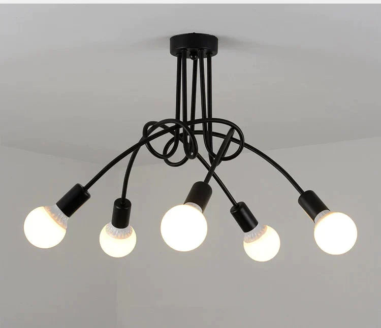 Vintage Loft Chandelier Ceiling Lamp Pendant Lights With No Bulbs