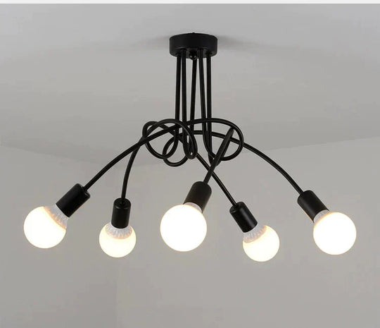 Vintage Loft Chandelier Ceiling Lamp Pendant Lights With No Bulbs