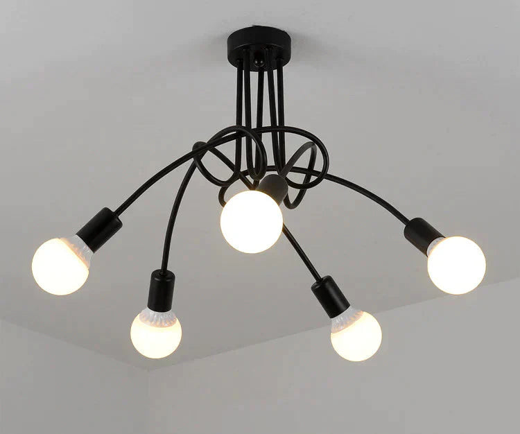Vintage Loft Chandelier Ceiling Lamp Pendant Lights With No Bulbs