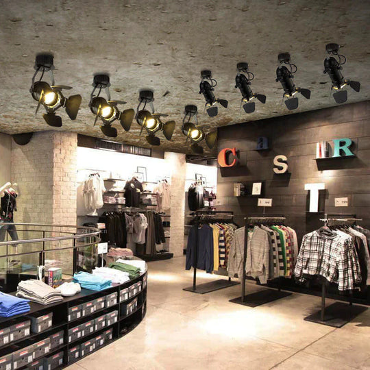 Retro Industrial Led Ceiling Light E27 Bulb Indoor Spot Lamp For Coffee Shop Clothing Store Bar Art