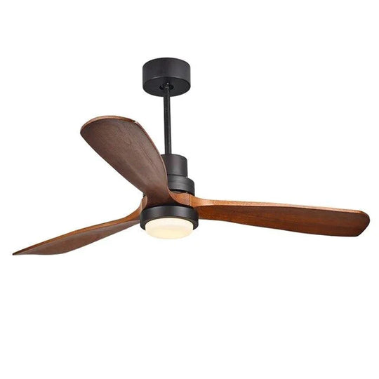 52 Inch Modern Wooden Pendant Fans With Lights Remote Control Ventilador De Techo Fan Led Light