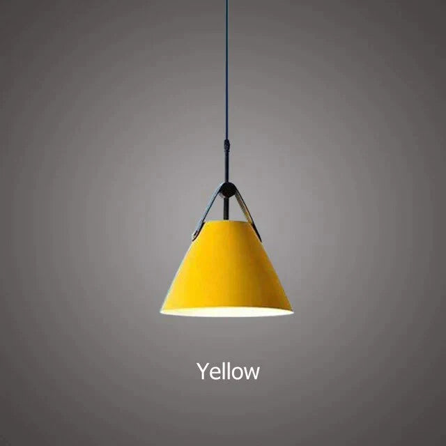 Nordic Simple Black White Pendant Light E27 Led Modern Hanging Lamp For Bedroom Living Room Hotel
