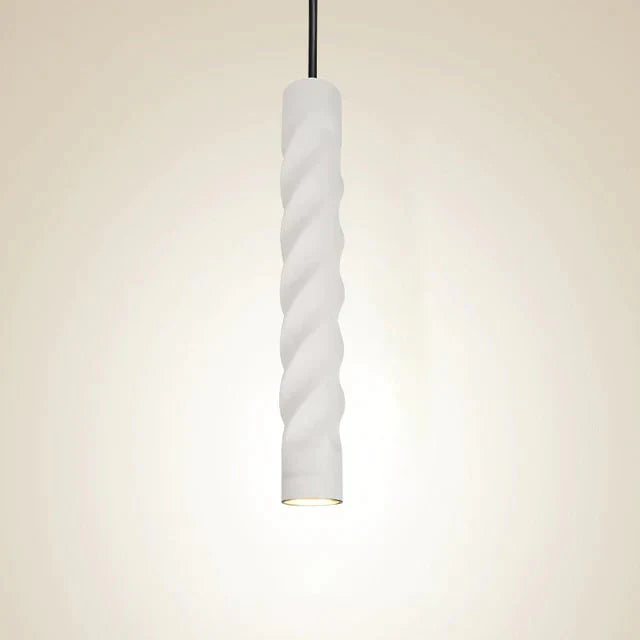 Cylinder Pipe Pendant Lights Kitchen Island Dining Room Bar Counter White Thread / 7W Dimmable