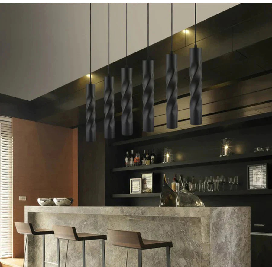 Cylinder Pipe Pendant Lights Kitchen Island Dining Room Bar Counter