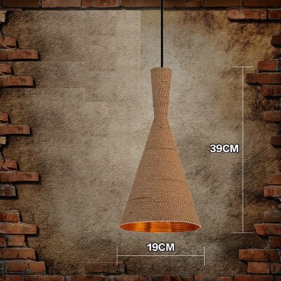 Nordic Modern Pendant Lights Kitchen Lamp Vintage Loft Ceiling Island Hanglamp Dining Room Rope