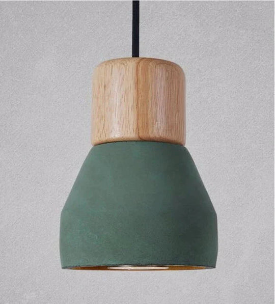 Pendant Lights Modern Fashion Ceiling Lamp Home Lighting Fixture Wood Cement Hanglamp For Kitchen
