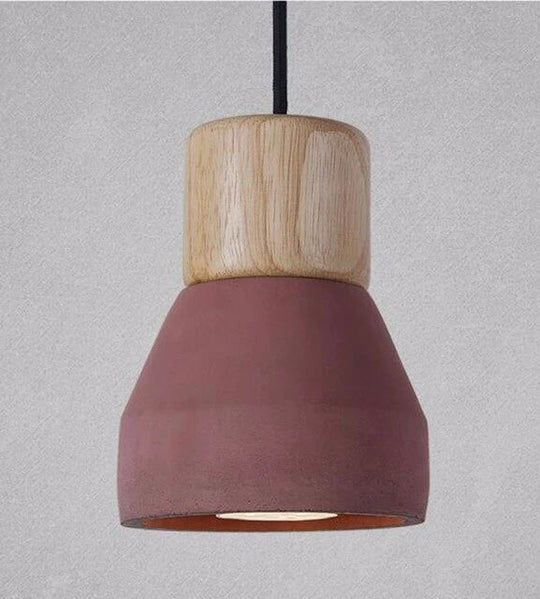 Pendant Lights Modern Fashion Ceiling Lamp Home Lighting Fixture Wood Cement Hanglamp For Kitchen