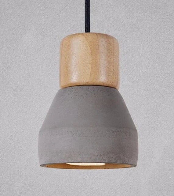 Pendant Lights Modern Fashion Ceiling Lamp Home Lighting Fixture Wood Cement Hanglamp For Kitchen