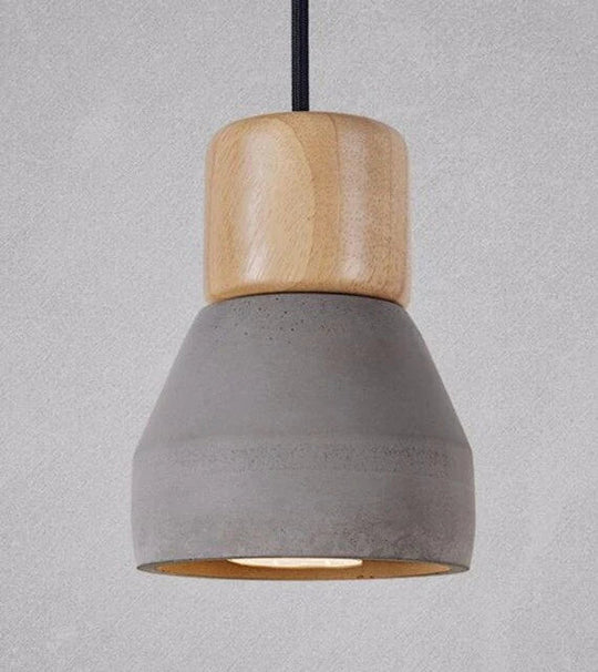 Pendant Lights Modern Fashion Ceiling Lamp Home Lighting Fixture Wood Cement Hanglamp For Kitchen